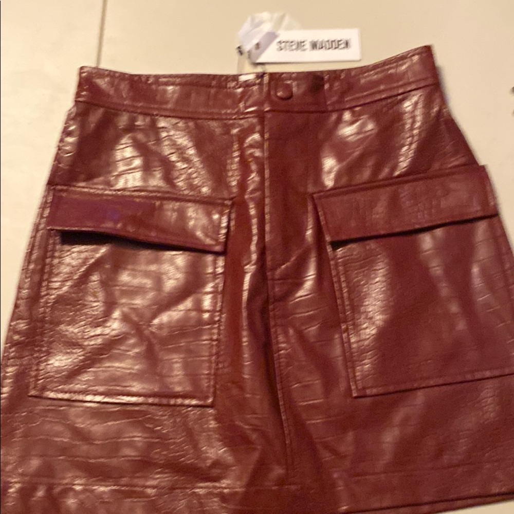 Steve Madden Red Mini A-Line Skirt Size 2